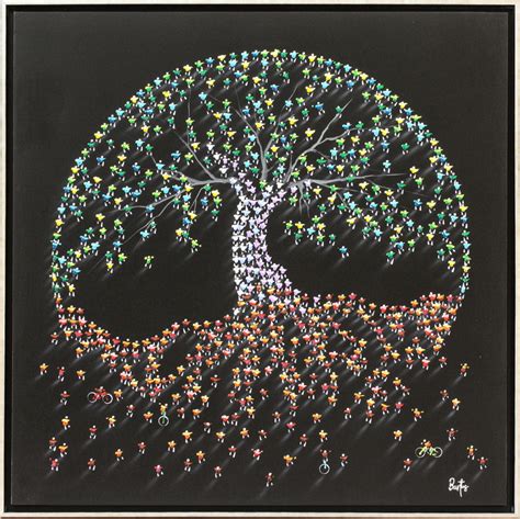 Tree Of Life Black Background Francisco Bartus Native Visions