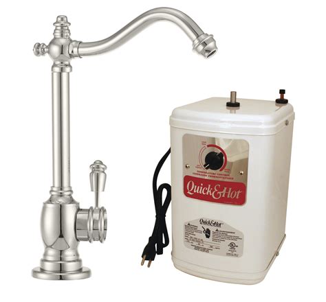 Westbrass Victorian Handle Hot And Cold Water Dispenser Faucet With Instant Hot Tank D HFP