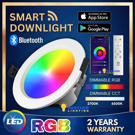 LED Smart Downlight 12W 18W 4 6inch Tuya Bluetooth WIFI RGB Dimmable