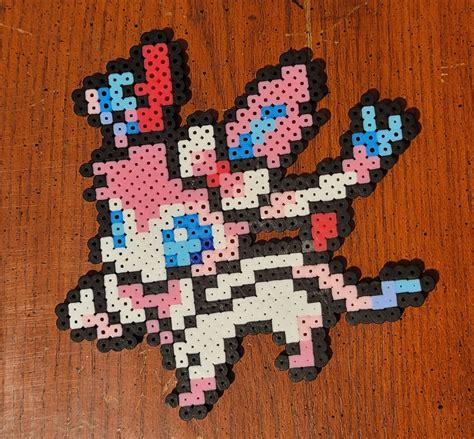 Buy Sylveon Sprite Perler Bead Art 6 Inch Shiny Colors Available