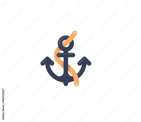 Anchor vector isolated icon. Anchor emoji illustration. Anchor vector ...