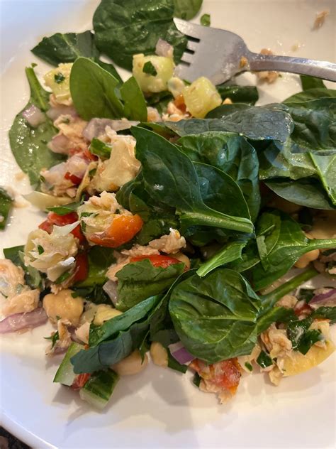 Tuna Chickpea Tomato Salad Directions Calories Nutrition More