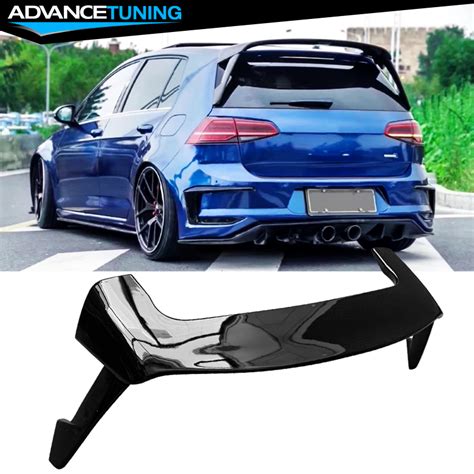 Fits 15 19 VW Golf GTI MK7 Style Rear Spoiler ABS Gloss Black EBay