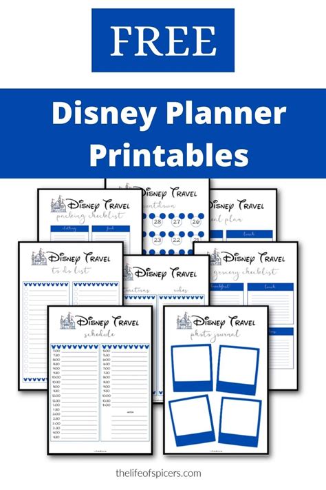 Free Disney Planning Printables Disney Planning Disney Planner