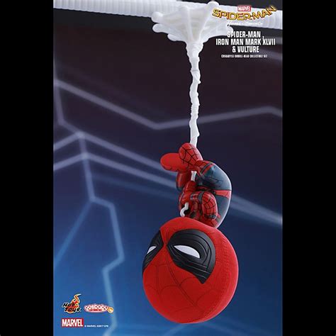 Hot Toys Spider Man Iron Man Mark Vulture Cosbaby S Bobble Head Collectible Set
