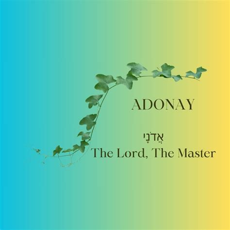 Adonay - The Lord, The Master | Carolyn E. Jacobs