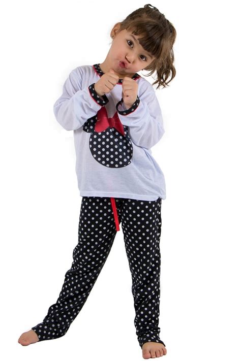 Pijama Longo De Malha Infantil 012 Preto Ref CEZ PA012 002 Kaisan