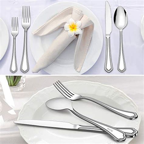 Lianyu 20 Piece Silverware Set Stainless Steel Flatware Cutlery Set