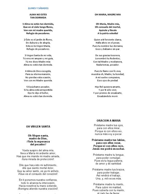 Cantos Novenario De Difuntos Pdf María Madre De Jesús Pecado