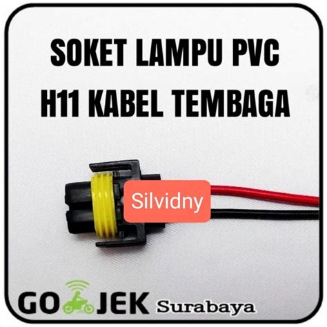 Jual Soket Lampu H Bahan Keramik Anti Panas Kabel Murni Tembaga