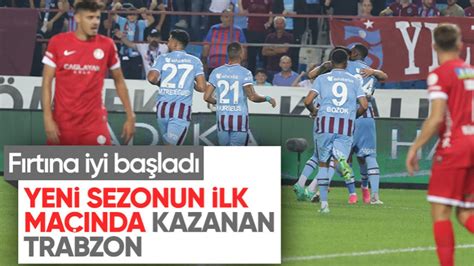 Trabzonspor Yeni Sezonun Ilk Ma Nda Antalyaspor U Tek Golle Ge Ti