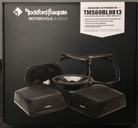 Rockford Fosgate Tms Bl Speaker Saddlebag Bag Lid Kit Ebay