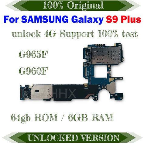 64g 128g Motherboard For Samsung Galaxy S9 Plus G965f G960f G9600 G9650 G960u G965u With Chip