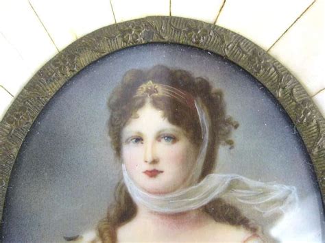 19th C Victorian Painted On Ivory Frame Portrait Miniature For Sale At