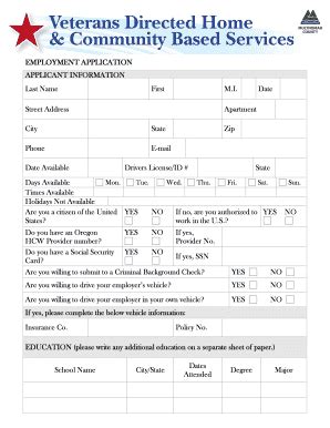 Fillable Online BEmployment Applicationb PCG Public Partnerships Fax