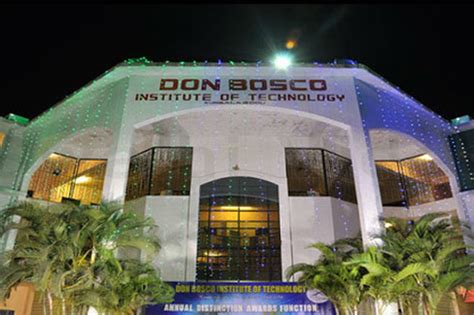 Don Bosco Institute Of Technology Bangalore Images And Videos High