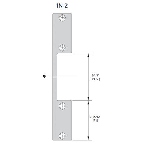 Hes 1db 1db 2 Faceplate And Specialty Option Kits For 1600 Series Electric Strikes