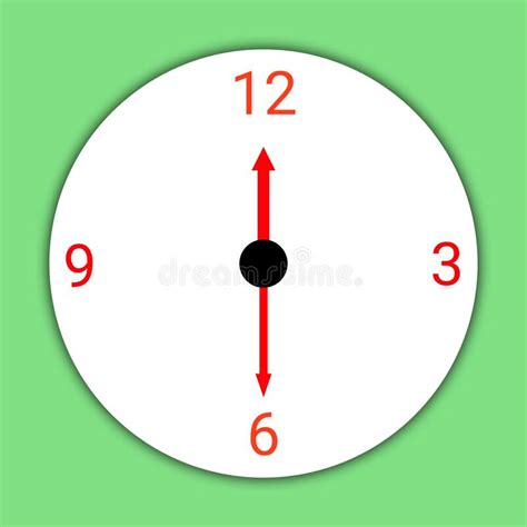 White Clock Illustration Image Wall Clock Isolated Image White Clock