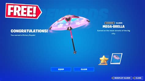 How To Unlock Mega Brella Glider In Fortnite Chapter Season Youtube