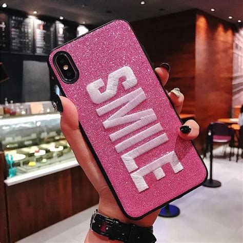 Shinny Iphone Case Cute Cases Pink Iphone Case Protective Covers Pink Iphone Cases Pink