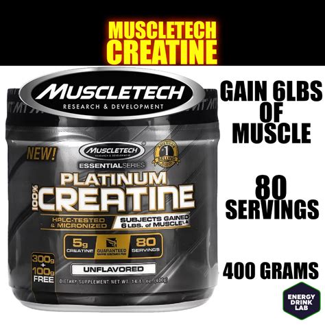 Muscletech Essential Series Platinum Creatine Hplc Tested