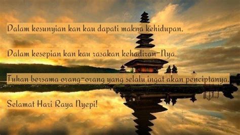 Daftar Ucapan Selamat Hari Raya Nyepi 2019 Dalam Bahasa Bali Hingga