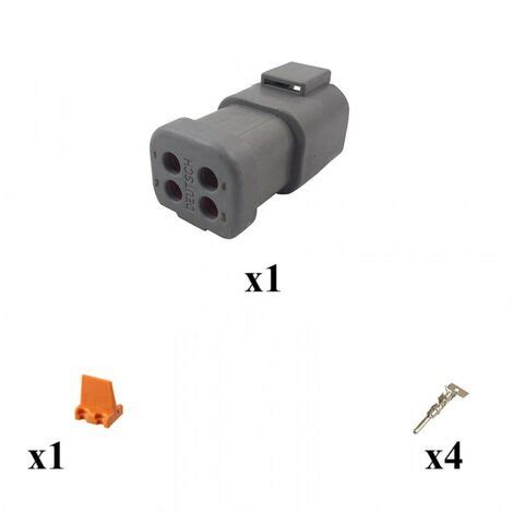 Kit Connecteur DTP Series Femelle 4 Voies E003