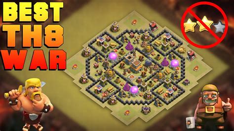 New Best Th8 War Defense Base 2019 Coc Town Hall 8 War Base