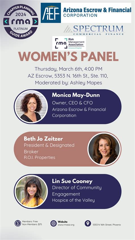 I am honored to be moderating the Women's Panel event for The Risk ... 