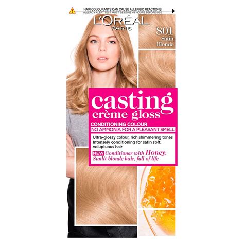 L Oreal Casting Creme Gloss 801 Satin Blonde Semi Permanent Hair Dye