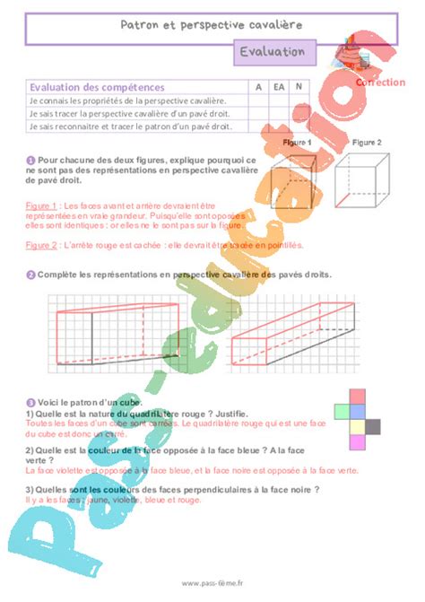 Patron Et Perspective Cavali Re Evaluation De G Om Trie Pour La Me