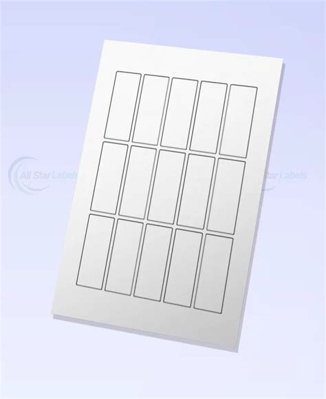 322 Label Size 75mm X 32mm 15 Labels Per Sheet All Star Labels