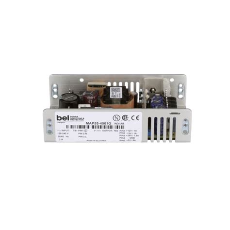 Bel Power Solutions Map55 4001g Power Supplyac Dc5v6a12v05a