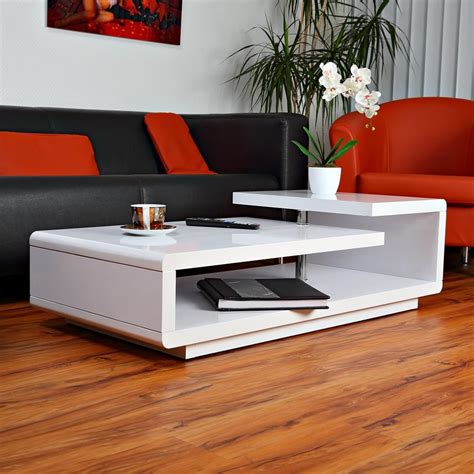 Table Basse Blanc Laqu X Cm Design