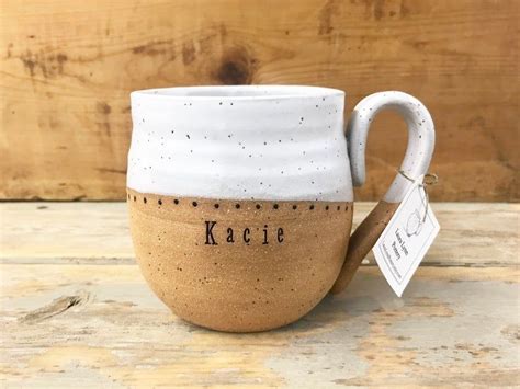 Handmade Mug With Name Personalized Pottery Custom Mug Etsy In 2020