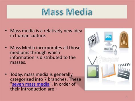 Role Of Mass Media