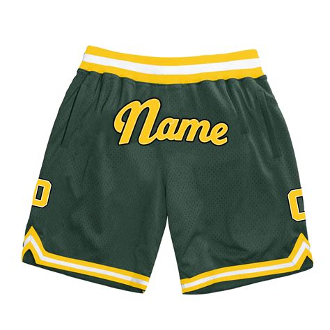 Green Yellow-White Custom Basketball Shorts – The Jersey Nation