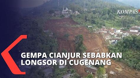 Gempa Cianjur Sebabkan Longsor Di Cugenang Akses Jalan Terputus