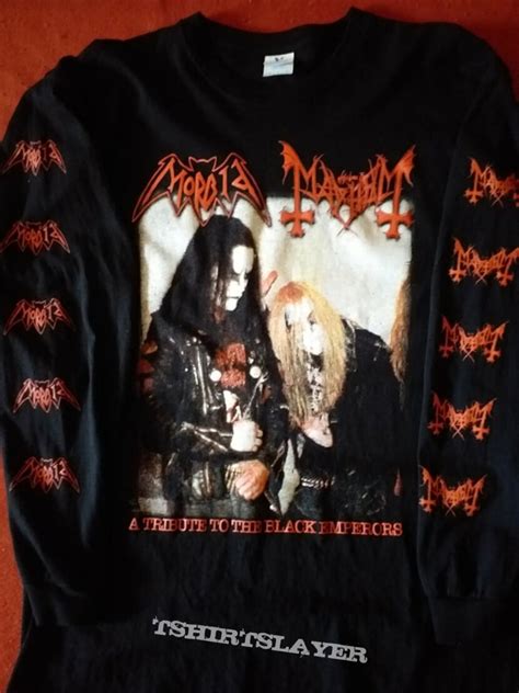 Morbid/Mayhem - A Tribute To The Black Emperors (Longsleeve) | TShirtSlayer TShirt and ...