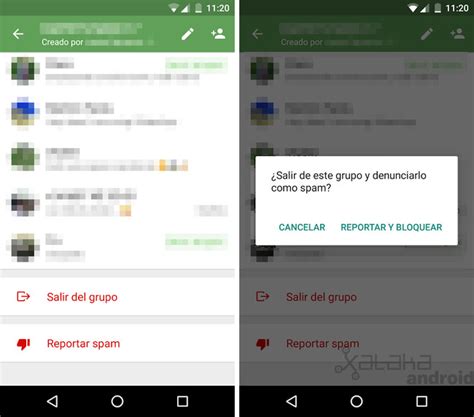 WhatsApp cómo denunciar a un usuario o grupo por spam