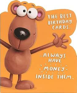 UK Greetings Birthday Card For Him Her Friend With Envelope No Money