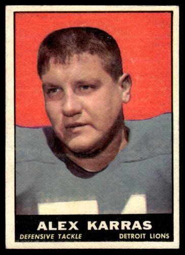 1961 Topps Football Alex Karras Detroit Lions 35 EBay