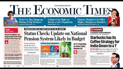 10 January 2024 The Economic Times Newspaper Daily Business News