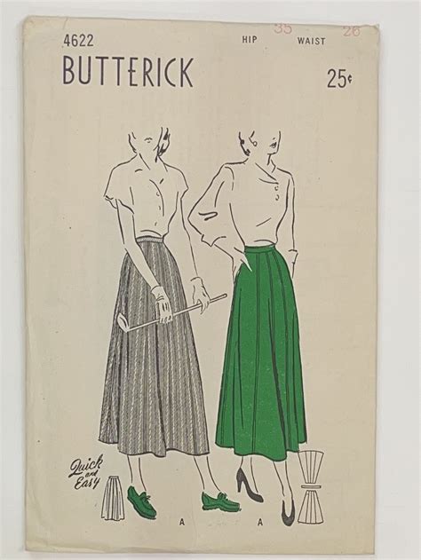 S Vintage Sewing Pattern S Butterick Pattern No Womens