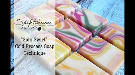 Spin Swirl Cold Process Soap Technique YouTube