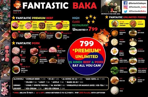 Fantastic Baka Menu & Updated Prices in Philippines 2024