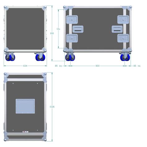 12u Server Rack - Dimensions | 5 Star Cases