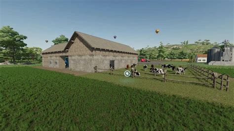 Cow Barn With Garage V1 0 FS22 Mod Farming Simulator 22 Mod