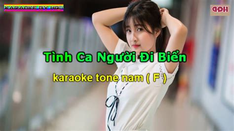 Tình ca người đi biển karaoke tone nam Chords Chordify