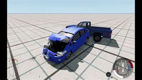 Pickup Truck Vs Prius Beamng Drive Crash Test Youtube